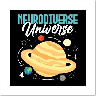 Neurodiverse Universe shirt Posters and Art
